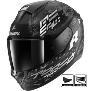 Kask Shark Rıdıll 2 Molokai Mat Kapalı Siyah/Gri