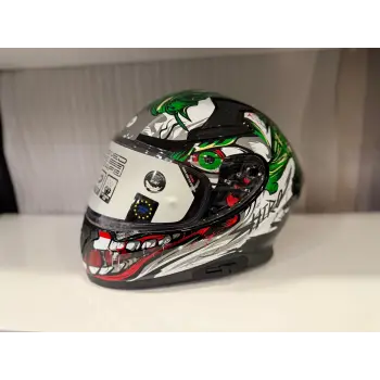 KASK SHIRO KATANA SV JOKER KIRMIZI/YEŞİL/BEYAZ
