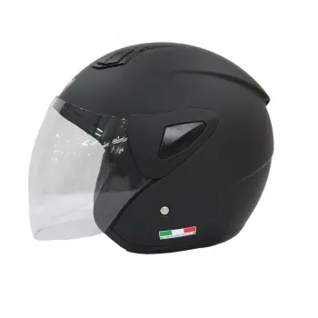 Kask Sw-733 Mat Siyah Şeffaf Camlı