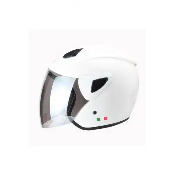 Kask Sw-733 Yarım Aynalı Camlı Beyaz