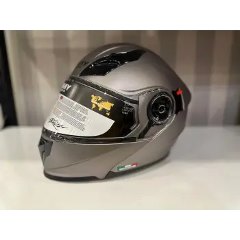 KASK SWAY 926 MAT TİTANYUM ÇENE AÇILIR