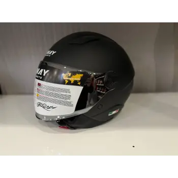KASK SWAY SW 765 Matt Black (GÜMÜŞ VİZÖR)