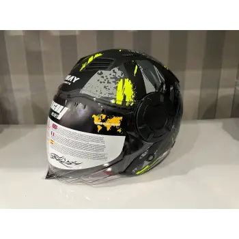 KASK SWAY SW-766 Matt Poıson Black Grey Yellow GÜNEŞ GÖZLÜKLÜ