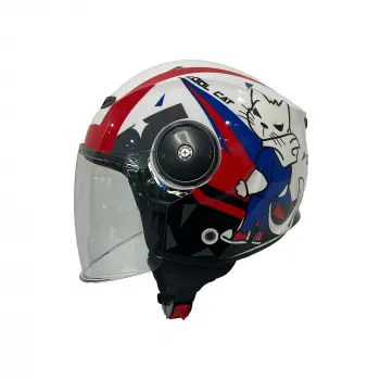 KASK SWAY SW 814 COOL CAT White (ÇOCUK)