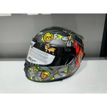 KASK SWAY SW 820 BADBOY FULL FACE GÜMÜŞ VİZÖR