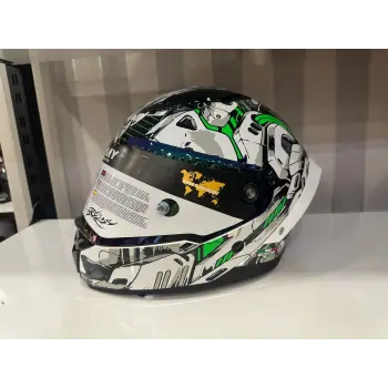 KASK SWAY SW 850 WHITE/GREEN FULL FACE