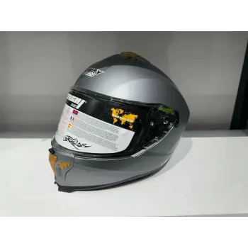 KASK SWAY SW-865 MAT GRİ GÜNEŞ GÖZLÜKLÜ