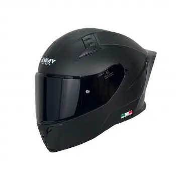 KASK SWAY SW 869 MATT BLACK (siyah camlı)