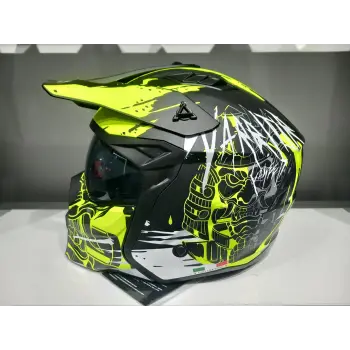 KASK SWAY X1-X SEUL BLACK/YELLOW ÇENE ÇIKAN