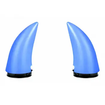 PROHES PH-346 IŞIKLI SARJLI KASK BOYNUZU MAVİ