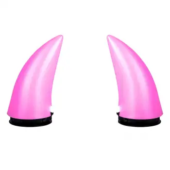 PROHES PH-346 IŞIKLI SARJLI KASK BOYNUZU PEMBE