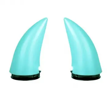 PROHES PH-346 IŞIKLI SARJLI KASK BOYNUZU TURKUAZ