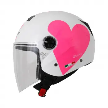 SWAY SW 715 HEART Yarım Kask (Aynalı Vizör)