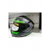 KASK SWAY SW-865 MAT GREY/GREEN GÜNEŞ GÖZLÜKLÜ