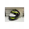 KASK CRN FS-867 MAT GREY/BLACK/YELLOW GÜNEŞ VİZÖRLÜ