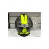 KASK CRN FS-867 MAT GREY/BLACK/YELLOW GÜNEŞ VİZÖRLÜ