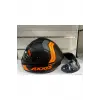 KASK AXXİS DRAKEN S B4 SLIDE MAT FLOUR uyumlu ORANGE/BLACK