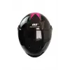 KASK MTS FX-101 PARLAK SİYAH/PEMBE ÇENESİZ