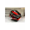Kask Challenger Gp Siyah-kırmızı Güneş Gözlüklü