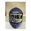 Kask Axxis Draken S Mat Blue Siyah Camlı