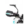 GP Kompozit CF Moto 250 NK 2018-2022 Uyumlu Plastik Elcik Koruma Siyah TURKUAZ