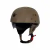 KASK SWAY TEX 130 ZN Kahverengi Deri Miğfer Kask