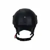 KASK SWAY TEX 130 ZN Siyah Deri Miğfer Kask
