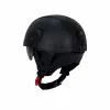 KASK SWAY TEX 130 ZN Siyah Deri Miğfer Kask