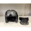 Kask TEX 701 JYT Siyah Deri + KASK MASKELİ