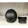Kask TEX 701 JYT Siyah Deri + KASK MASKELİ