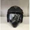 Kask TEX 701 JYT Siyah Deri + KASK MASKELİ