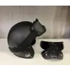 Kask TEX 701 JYT Siyah Deri + KASK MASKELİ