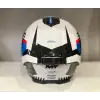 KASK MT THUNDER 4 SV LUMİNENCE A7 PARLAK BEYAZ/MAVİ/KIRMIZI