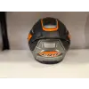KASK CRN 620 AİR ÇENESİZ MAT SİYAH/TURUNCU