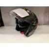 KASK CRN 620 AİR ÇENESİZ MAT SİYAH/TURUNCU