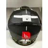 KASK MT GENESİS SV TALO B2 ÇENE AÇILIR MAT SİYAH/SARI