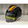 KASK MTS 625 WASP ÇENESİZ GÜNEŞ GÖZLÜKLÜ TURUNCU/SİYAH