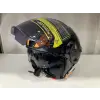 KASK MTS 625 WASP ÇENESİZ GÜNEŞ GÖZLÜKLÜ TURUNCU/SİYAH