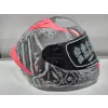 KASK MTS PRO 801 DREAKA GÜNEŞ GÖZLÜKLÜ ANTRESİT/KIRMIZI