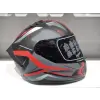 KASK MTS PRO 801 TWILIGHT GÜNEŞ GÖZLÜKLÜ MAT GRİ/KIRMIZI