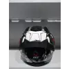 KASK MTS PRO 801 WAR GÜNEŞ GÖZLÜKLÜ MAT GRİ/KIRMIZI