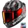 KASK SHARK SKWAL İ3 HELLCAT +RENKLİ CAM KIRMIZI
