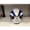 KASK SHIRO DİSCOVER SPOWER PARLAK BEYAZ/MAVİ/LACİVERT