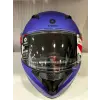 KASK SHIRO SH-508 MAT MAVİ ÇENE AÇILIR