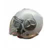 KASK SWAY SW-737 MAT GRİ ÇENESİZ GÜNEŞ GÖZLÜKLÜ