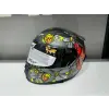 KASK SWAY SW 820 BADBOY FULL FACE GÜMÜŞ VİZÖR