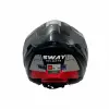 KASK SWAY SW 865 TITAN Black White Red GÜNEŞ GÖZLÜKLÜ