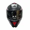 KASK SWAY SW 865 TITAN Black White Red GÜNEŞ GÖZLÜKLÜ