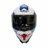 KASK SWAY SW 865 TITAN White Blue Red GÜNEŞ GÖZLÜKLÜ
