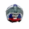 KASK SWAY SW 865 TITAN White Blue Red GÜNEŞ GÖZLÜKLÜ